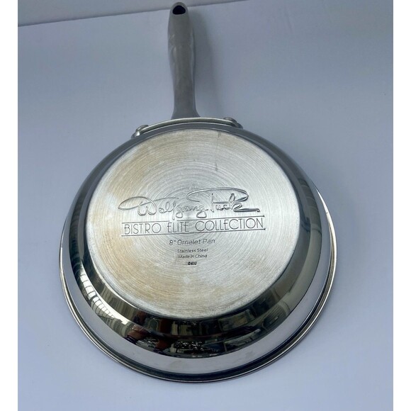 Wolfgang Puck 8" Omelet Skillet Frying Pan Stainless Steel Bistro Elite Collect - Picture 16 of 16